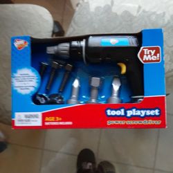 New Tool Play Set Power Screw Driver