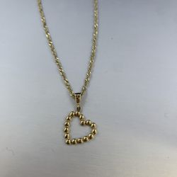 14k Heart Necklace