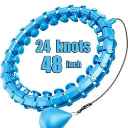 Dumoyi Smart Weighted Hoop for Adults Weight Loss,Infinity Fitness Hoop Plus Size for Women Smart Exercise Equipment