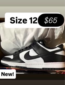 Nike panda dunks brand new size 12 men