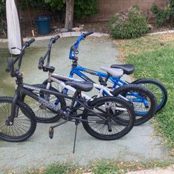 3 BMX Bikes