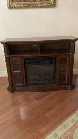 Fireplace and TV stand