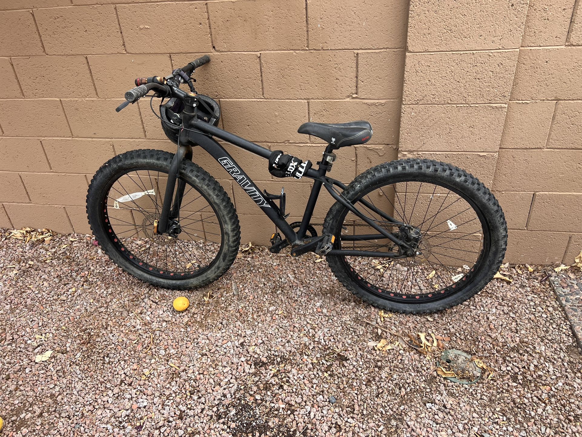 Gravity Single Speed Fat Tire 26” Mountain Bike