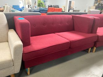 Red love seat
