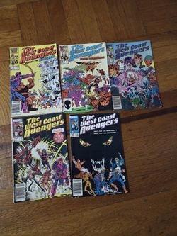 Lot of West Coast Avengers Comics – 5 Issues (Marvel)