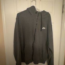Dark Grey Nike Zip Up