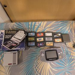 NES  Game Boy Advanced SP And  Glacier