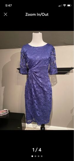 Purple lace dress