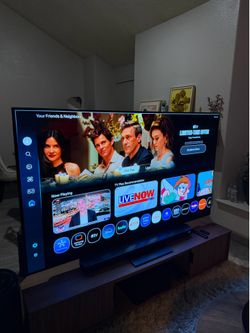 4K SAMSUNG 77’ OLED SMART TIZEN TV  & SAMSUNG DOLBY 5.1 SOUNDBAR W/SUBWOOFER
