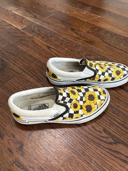 Vans Classic Slip-On Sunflower Checkered Sneakers
