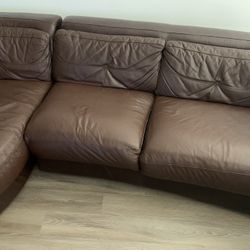 Leather Sectional 