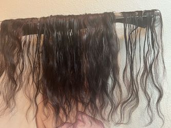 37 inch human hair clip ons