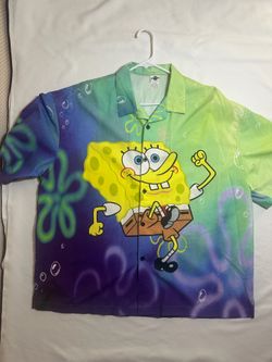 Universal Studios SpongeBob SquarePants Graphic Button-Up Shirt XL