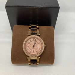 MICHAEL KORS MK 5841 Women's Parker Multifunction Rose Gold-Tone Stainless Steel Watch