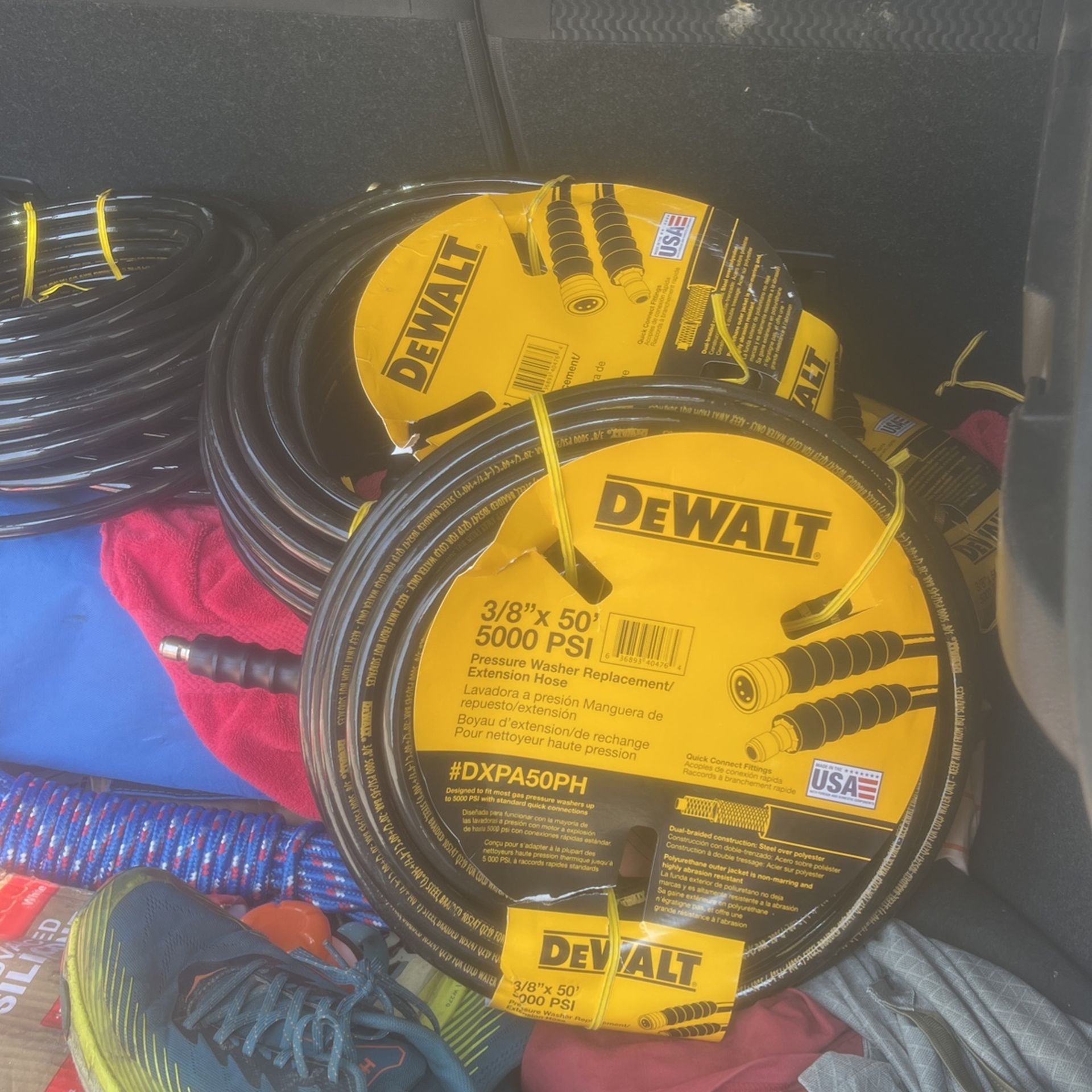 DeWalt 3/8”x50’ 5000PSI Pressure Washer Hose