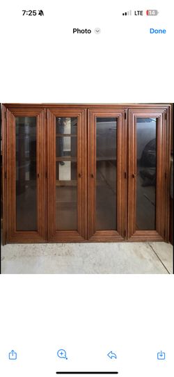 Teak Wood China Cabinet