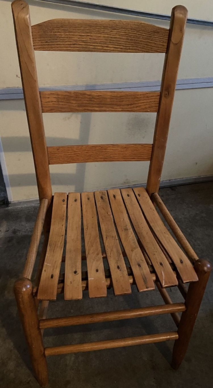 2 Beautiful Solid Wood Vintage Chairs