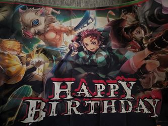 Demon Slayer Birthday Theme Decor 