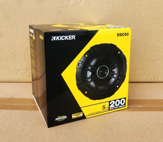 Kicker DS-Series Car Speakers Set 5.25" 2-Way Coaxial Speaker System 200 Watts DSC50 🚨 Payment Options Available 🚨 No Credit Needed 🚨 