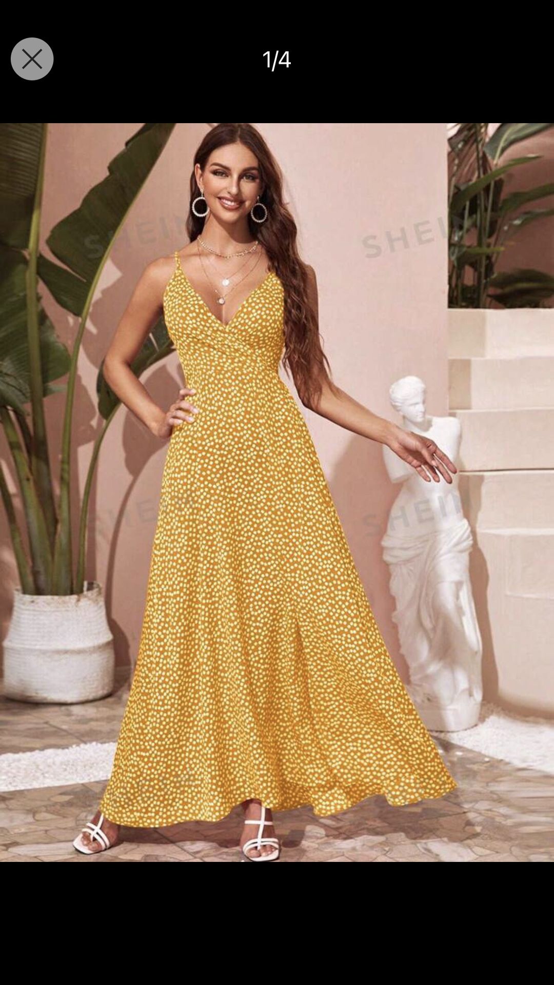 New Yellow Maxi Dress
