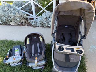 Chicco Bravo Travel System with Car Seat and Base