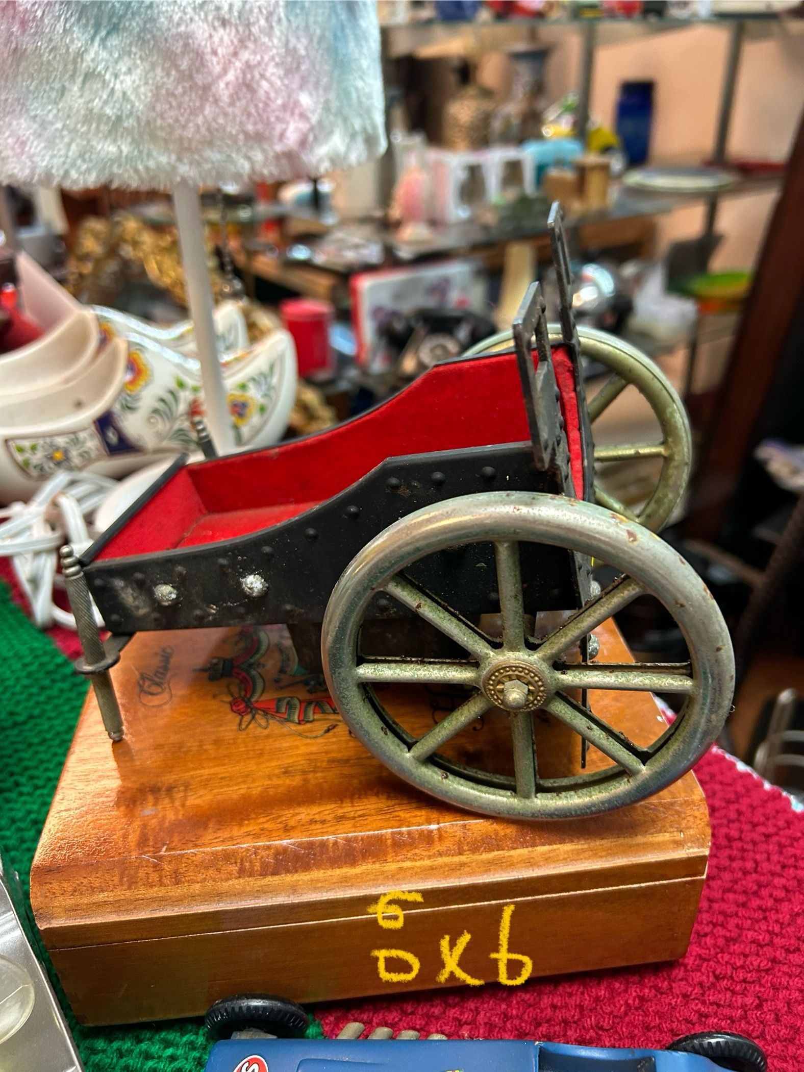 Antique Navajo Native American toy cart