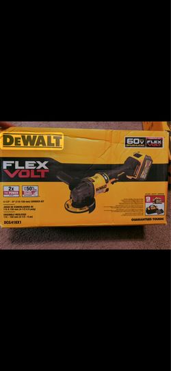 Dewalt FLEXVOLT 60V MAX Cordless Brushless 4.5 in. - 6 in. Small Angle Grinder and (1) FLEXVOLT 9.0A