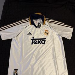 2 REAL MADRID 1999/2000 OFICIAL RETRO JERSEY