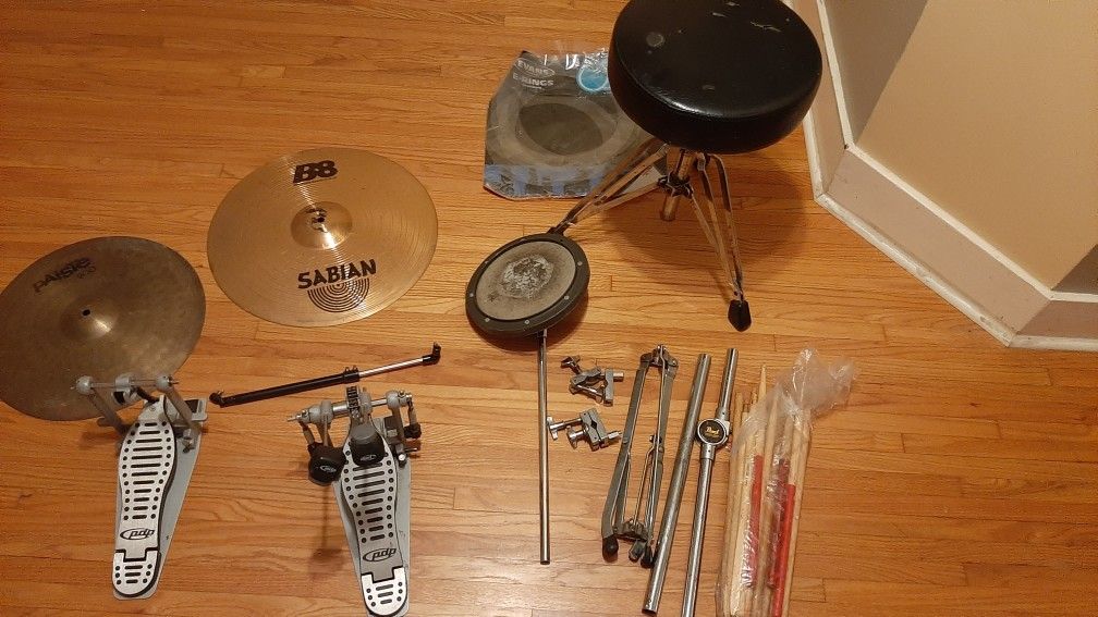 Musical equipment! Cymbals, dbl Pedals etc.