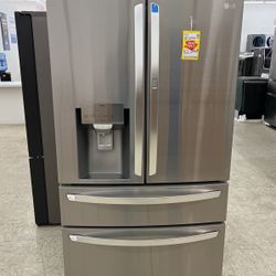 New 36” LG French Door Refrigerators With Double Door And Double Ice Maker 