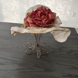 Vintage Hat With Hat Stand