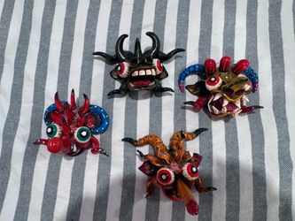 Peruvian devil masks decor