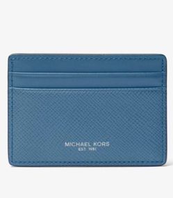 Michael Kors Harrison card case in Ocean