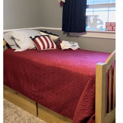 Twin Size Captain Bed And Mattress 