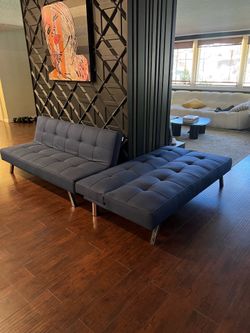 Modern Modular 2 Piece Sofa Chaise Lounge