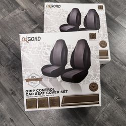heavy duty car seat covers fabric universal fit, set of 2 front pcs $19 each box