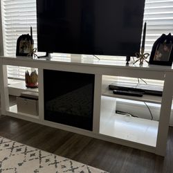 TV Console With Fireplace 