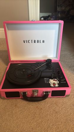 Pink Victrola Journey Bluetooth Suitcase Record Player