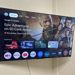 📺 TCL 58” 4K Smart TV + Wall Mount – Google TV – $200