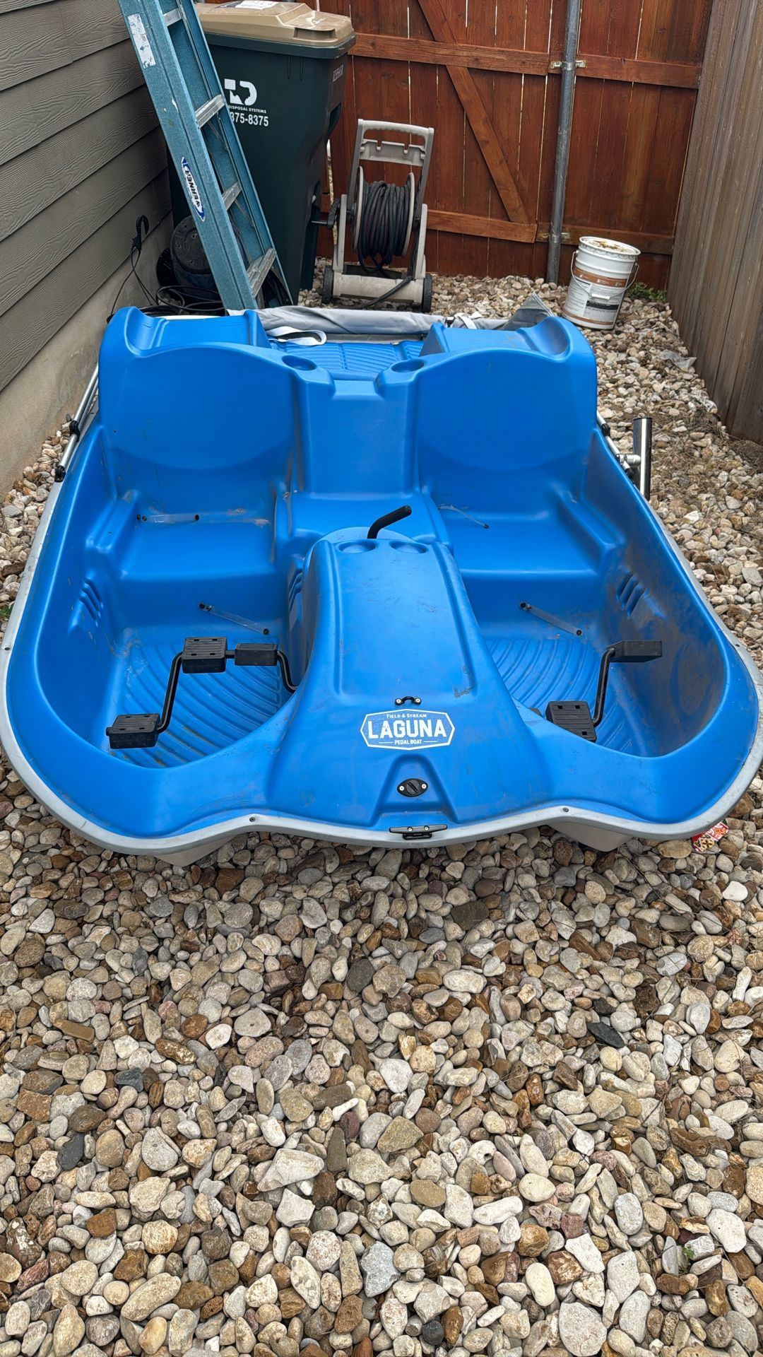 Sun Dolphin 5 Person Laguna Pedal Boat with Canopy, Blue