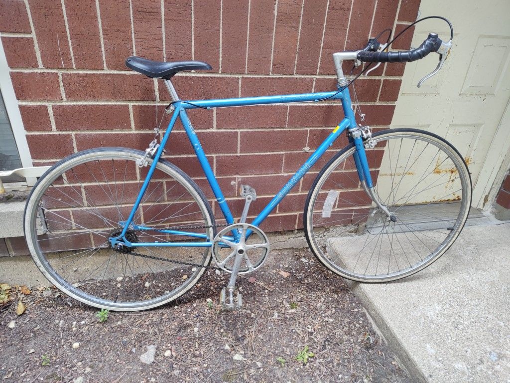 Ice Blue Schwinn LeTour Singlespeed Road Bike W Bullh