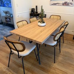 7-Piece Dining Table Set for 6 People