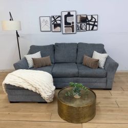 Sleeper Sectional Couch with Reversible Chaise