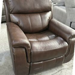 Brown Leather Rocker Recliner