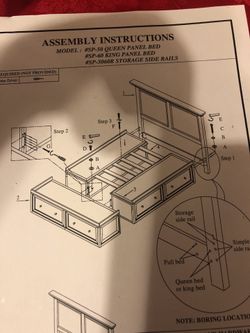 Storage bed queen size