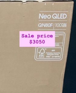 Samsung - 100” Class QN80F Series Neo QLED Mini LED 4K UHD SamsungVision AI Smart Tizen TV