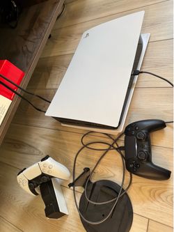 PS5 Disc Edition Bundle – 2 Controllers + Charging Dock + 6 Games