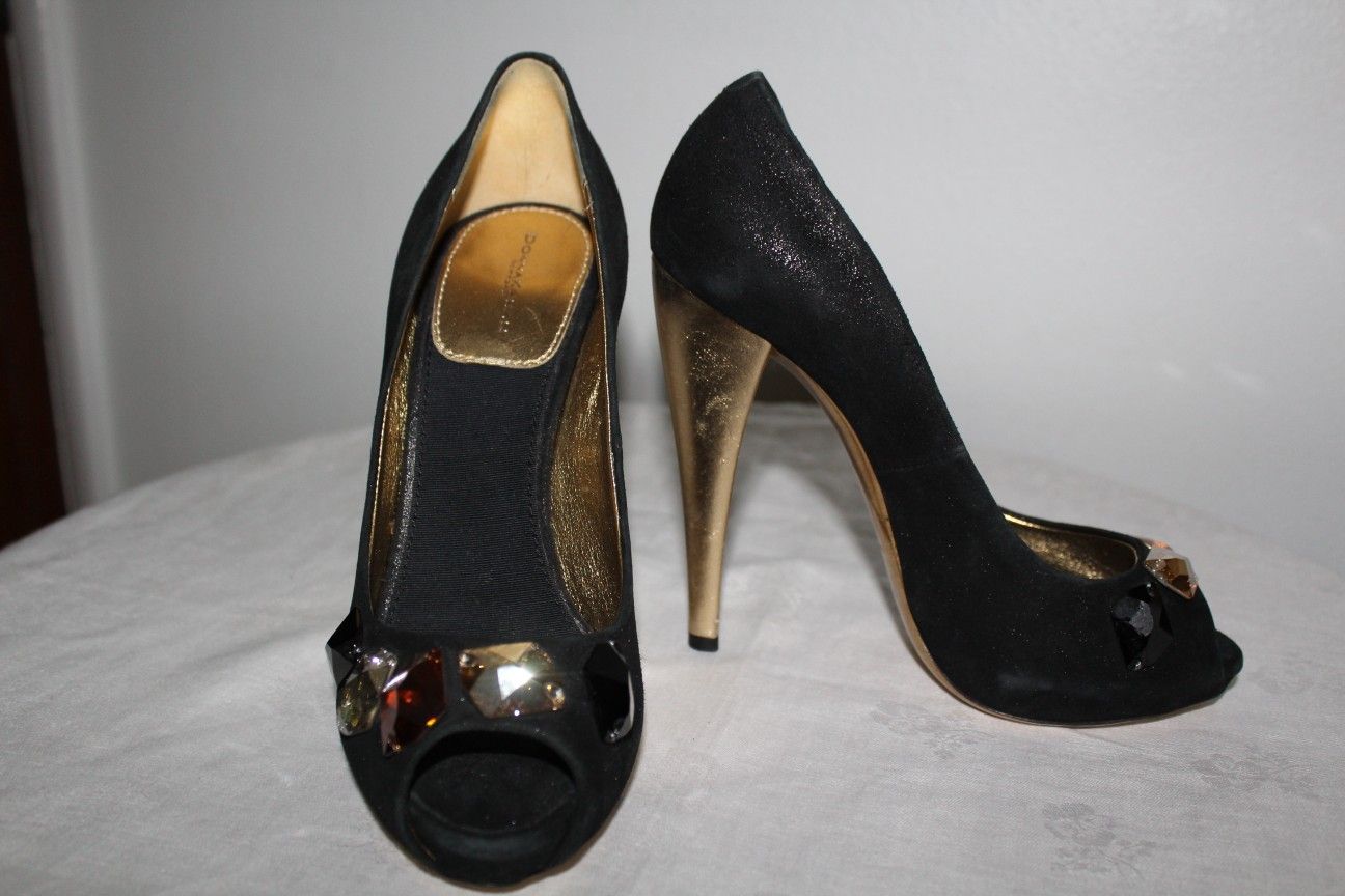 Donna Karan Jeweled Heels