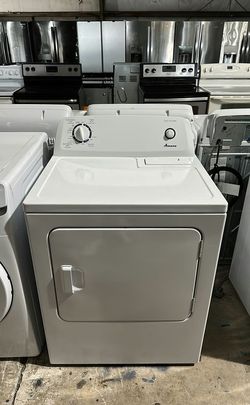 Amana White Basic Dryer - Automatic Dry
