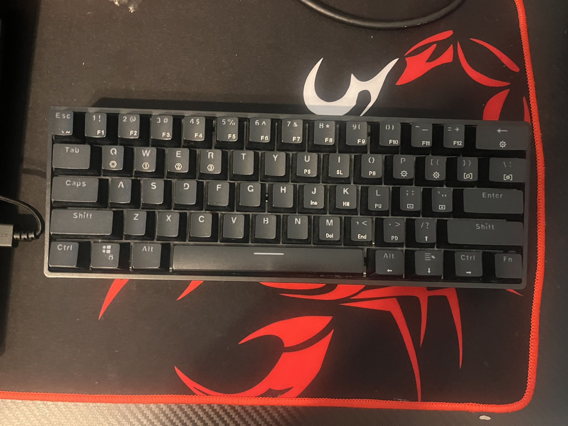 Gk61 Mechanical Keyboard (Optical Yellow Switches)